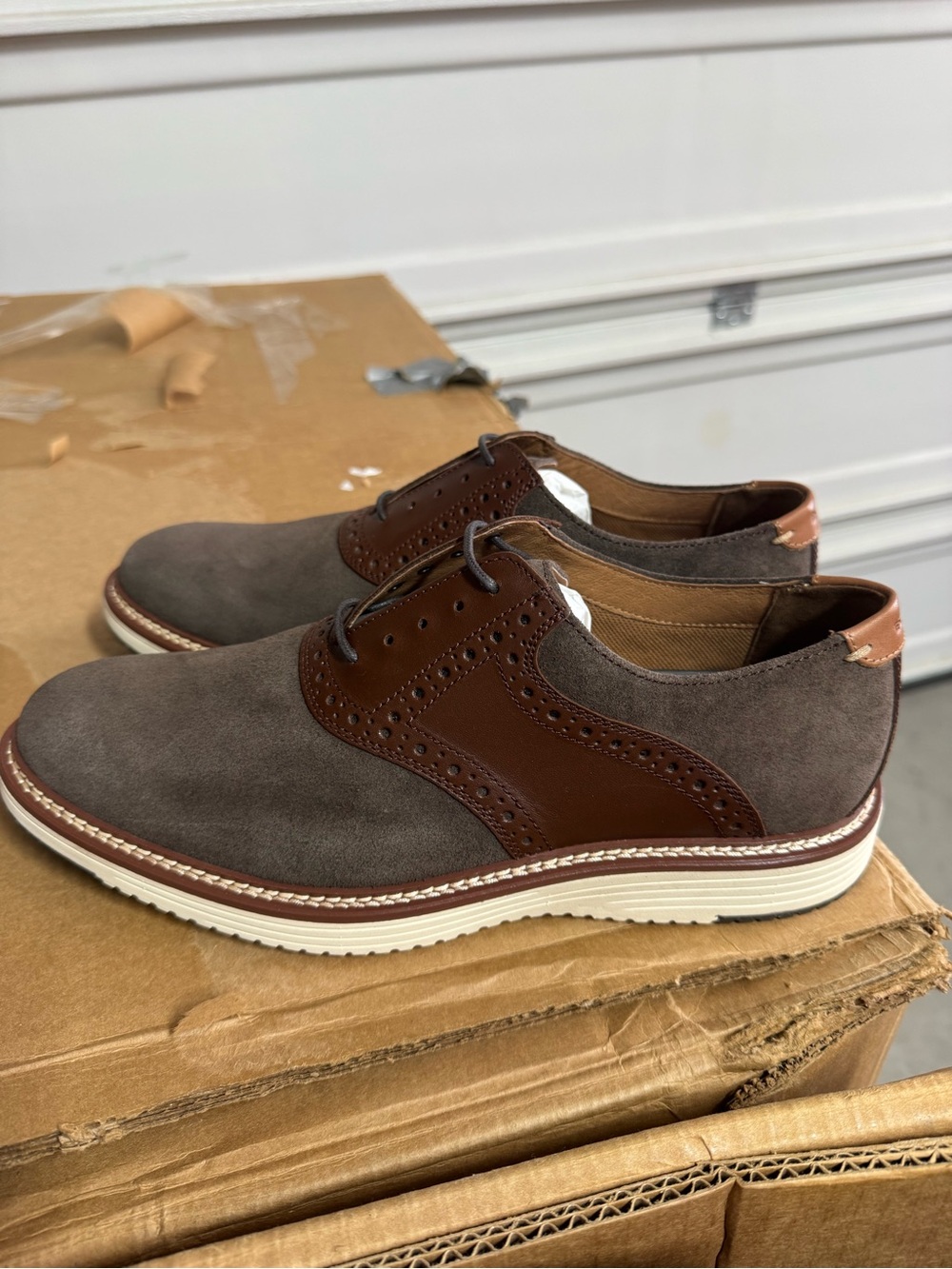 Johnston & Murphy Men's Hodges Saddle Lace-Up Oxford 10M New - Picture 6 of 9